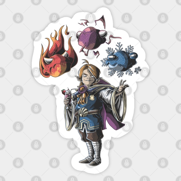 Kid Invoker - Acolyte of the Lost Arts Persona Sticker by SLMGames